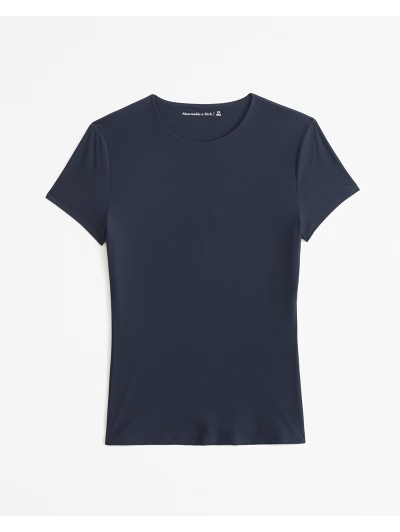 Abercrombie Soft Matte Seamless Tuckable Baby Tee Small Nwt